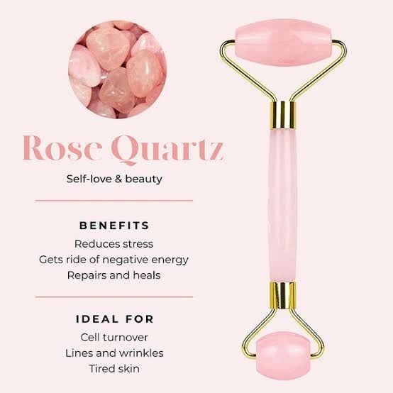 Pink Quartz Face Massage Roller