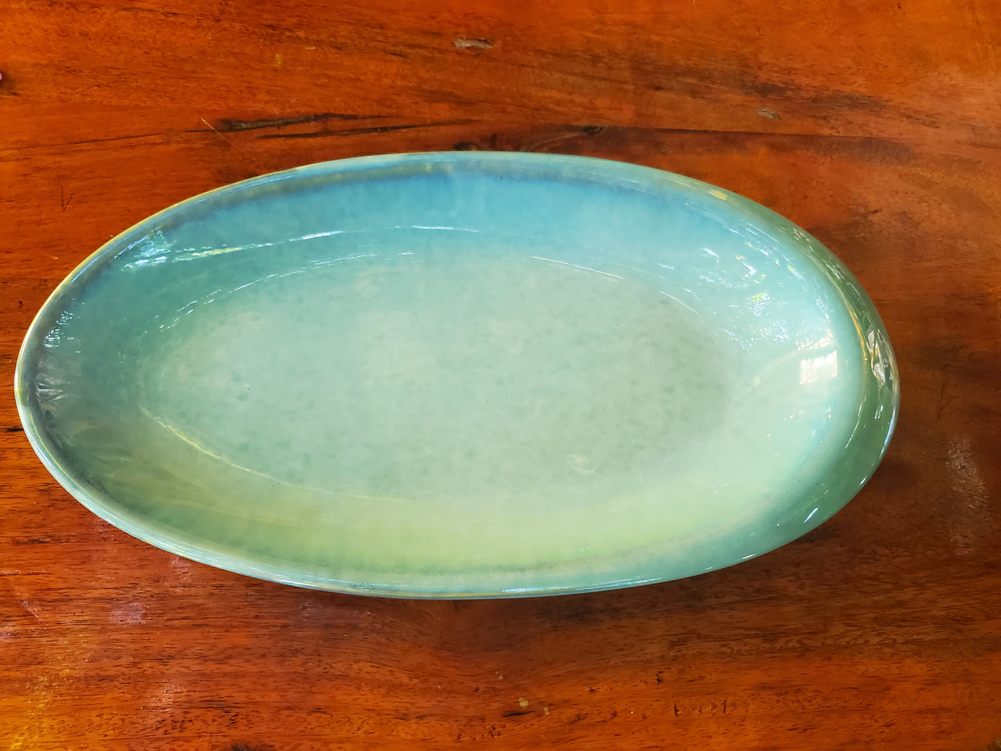 Ceramic Plate Blue Over size