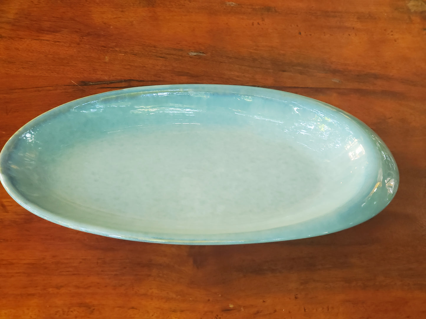 Ceramic Plate Blue Over size