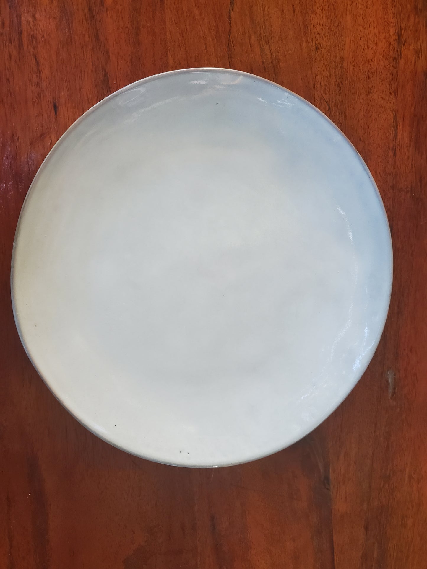 White Ceramic Round Plate