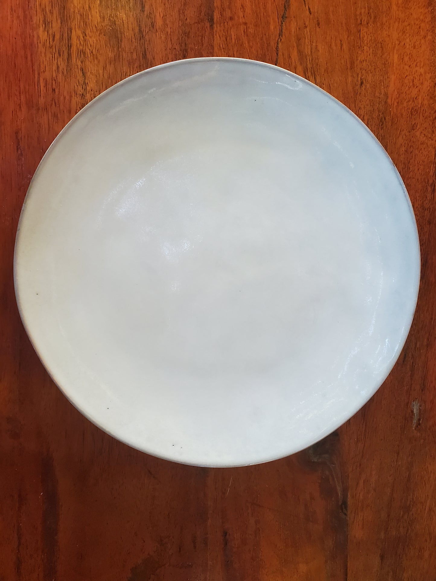 White Ceramic Round Plate