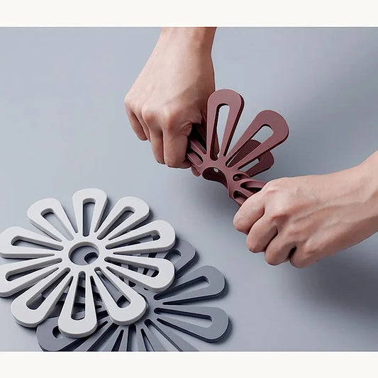 Silicone Flower Shape Coaster Heat Resistant