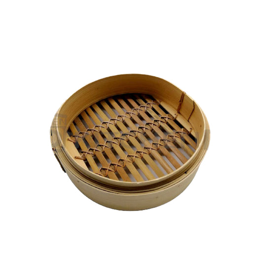 Bamboo Dim sum steamer basket 10 inches, height 5.9cm