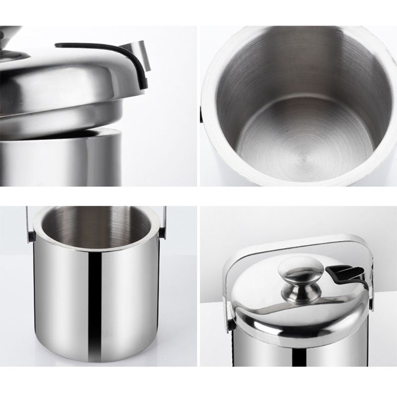 Stainless steel Ice bucket with Tong