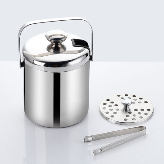 Stainless steel Ice bucket with Tong