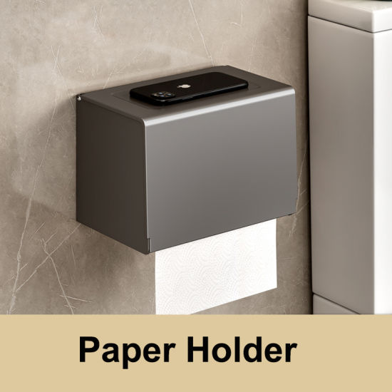 Toilet Holder Paper - Aluminium