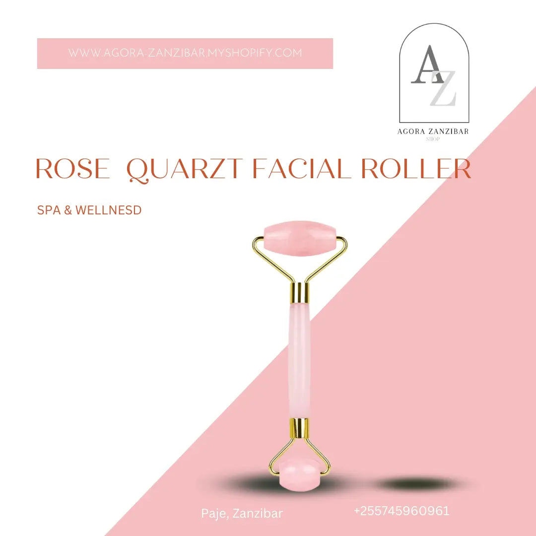 Pink Quartz Face Massage Roller