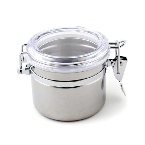 Stainless steel sealed jar/ storage with fliptop small size