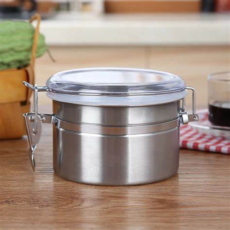 Stainless steel sealed jar/ storage with fliptop small size