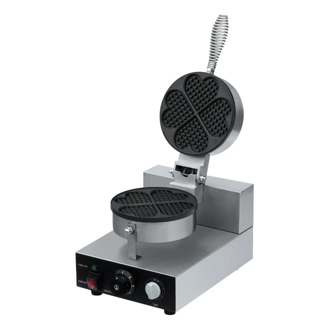 Industrial Waffle maker Heart Shape 4pc