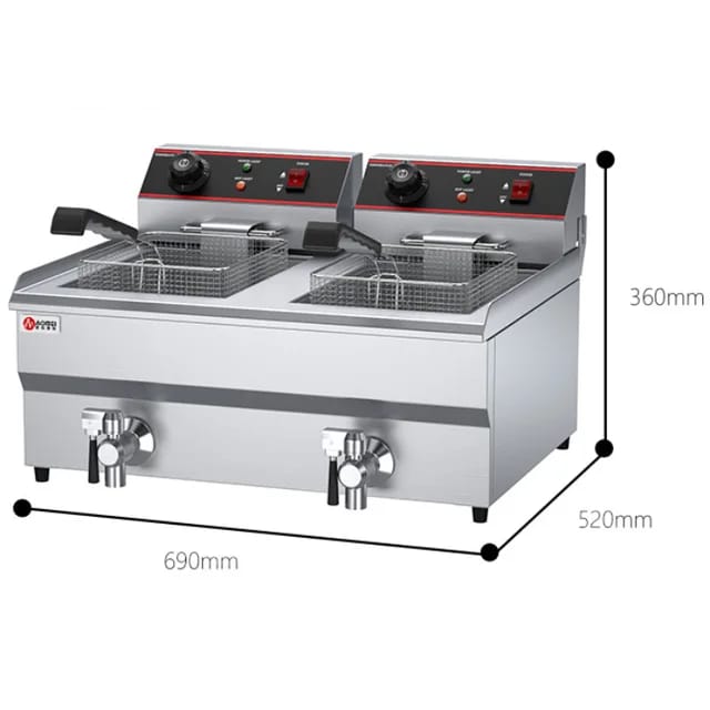 Commercial Deep Fryer - 2 Baskets