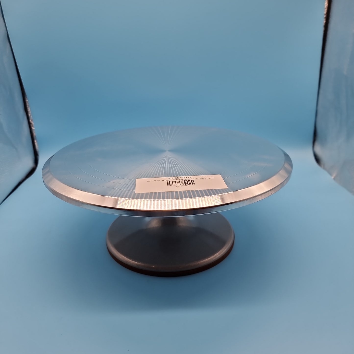 Cake Plate Turntable Rotating - Aluminium