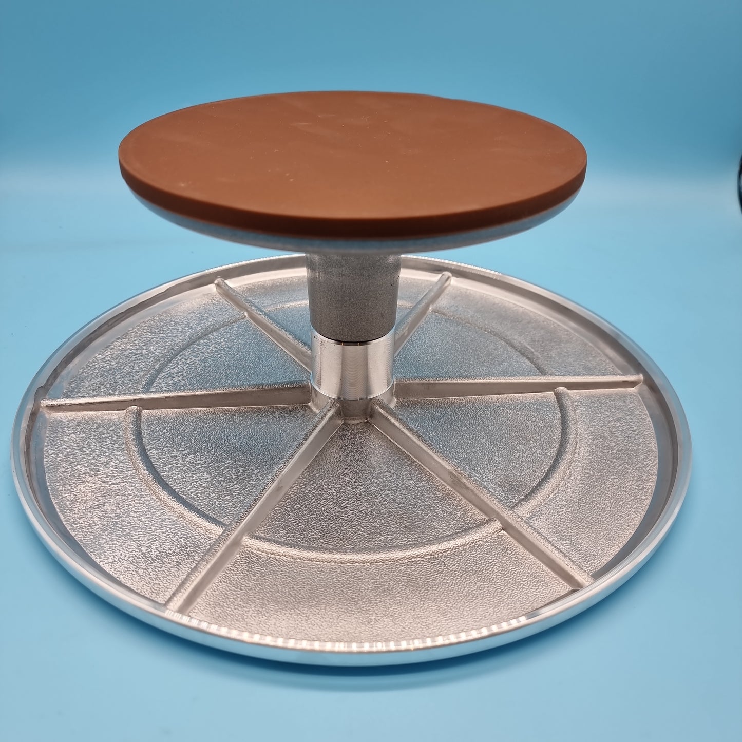 Cake Plate Turntable Rotating - Aluminium