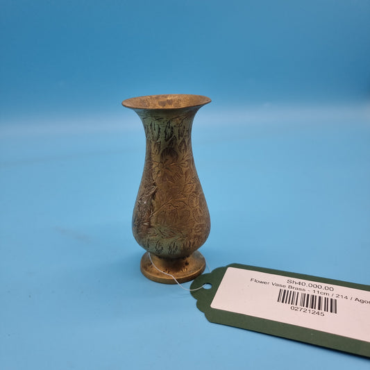 Flower Vase Brass - 11cm