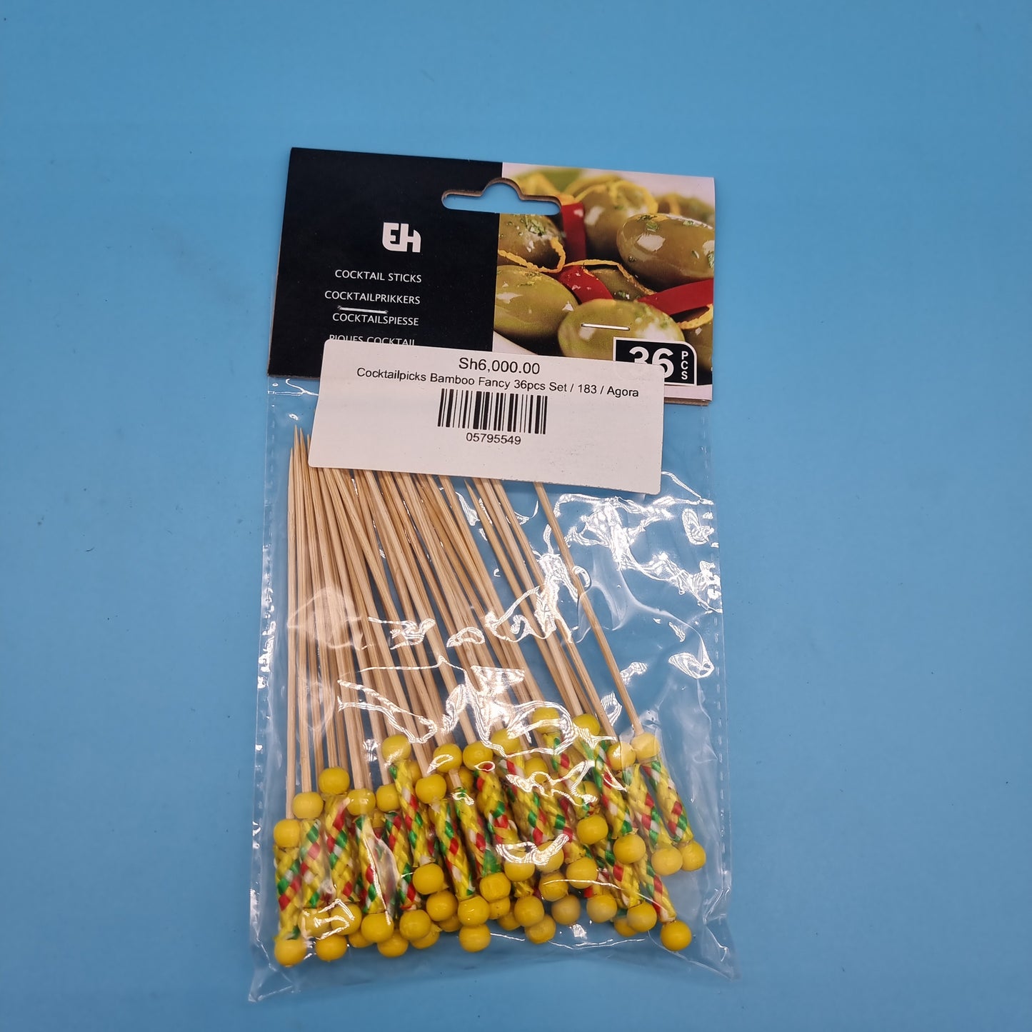 Cocktailpicks Bamboo Fancy 36pcs Set