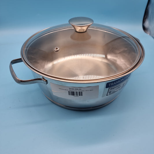 Casserole with lid - Stainless steel - Tramontina