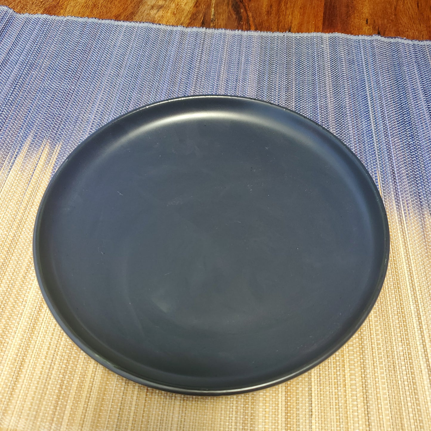 20 cm Starter Round Plate - Light Navy Blue