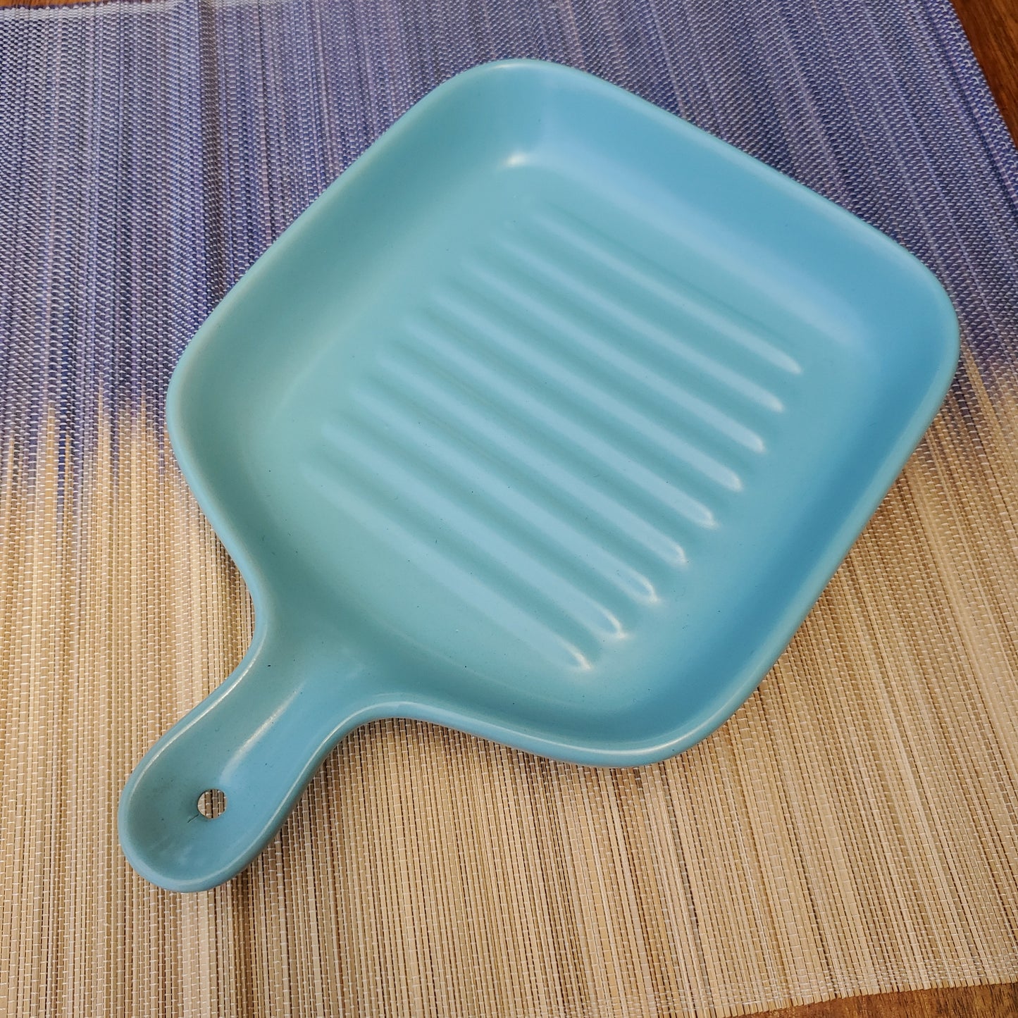 Serving baking Tray with handle - Blue