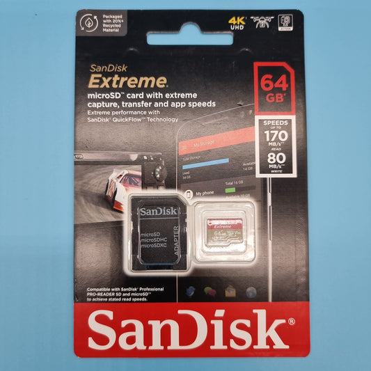 SanDisk Extreme 64 GB microSDXC Memory Card