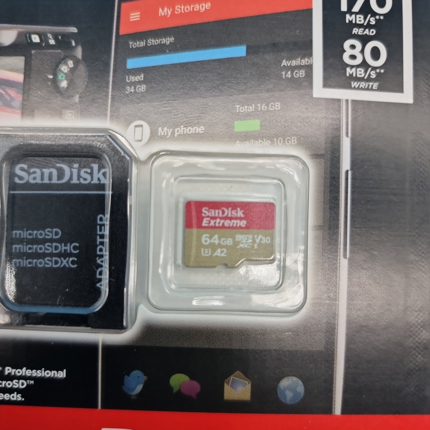 SanDisk Extreme 64 GB microSDXC Memory Card