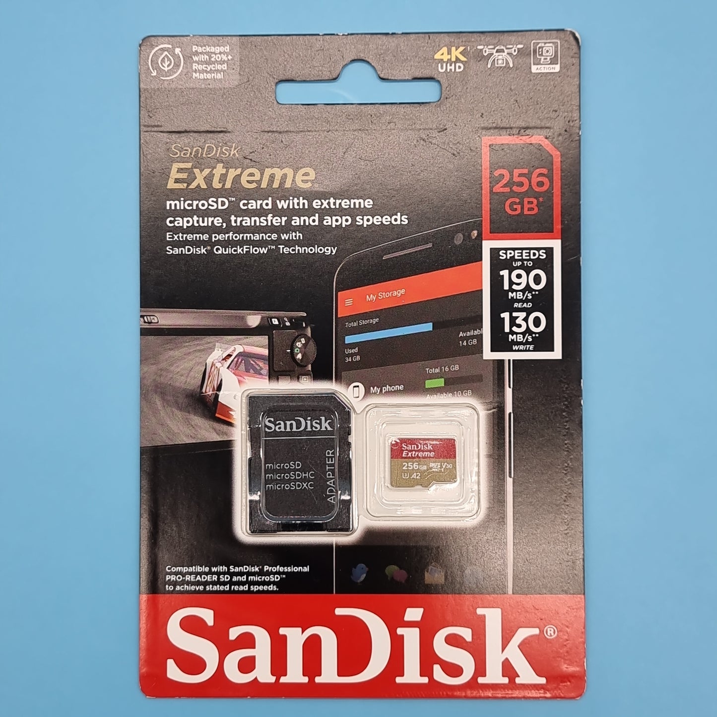 SanDisk Extreme 256 GB microSDXC Memory Card