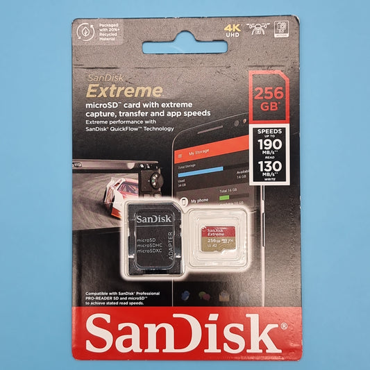 SanDisk Extreme 256 GB microSDXC Memory Card