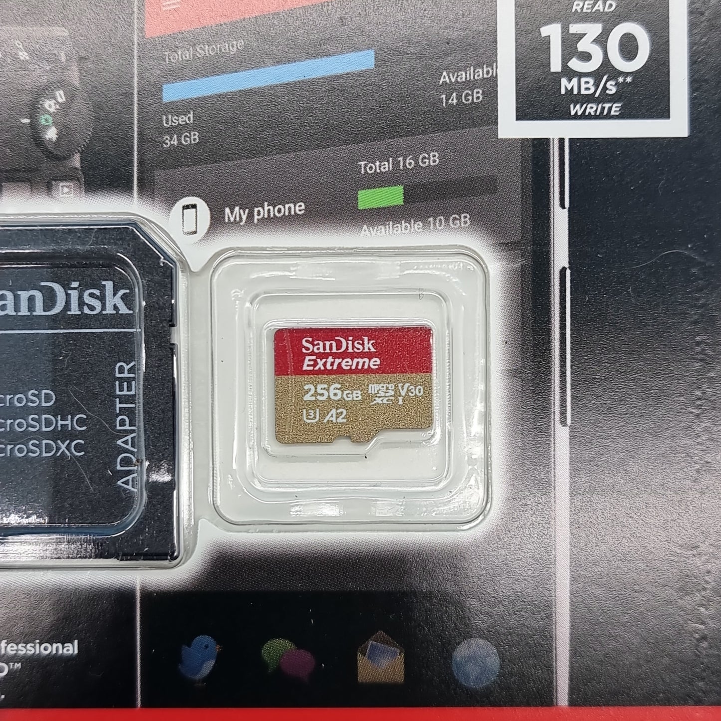 SanDisk Extreme 256 GB microSDXC Memory Card