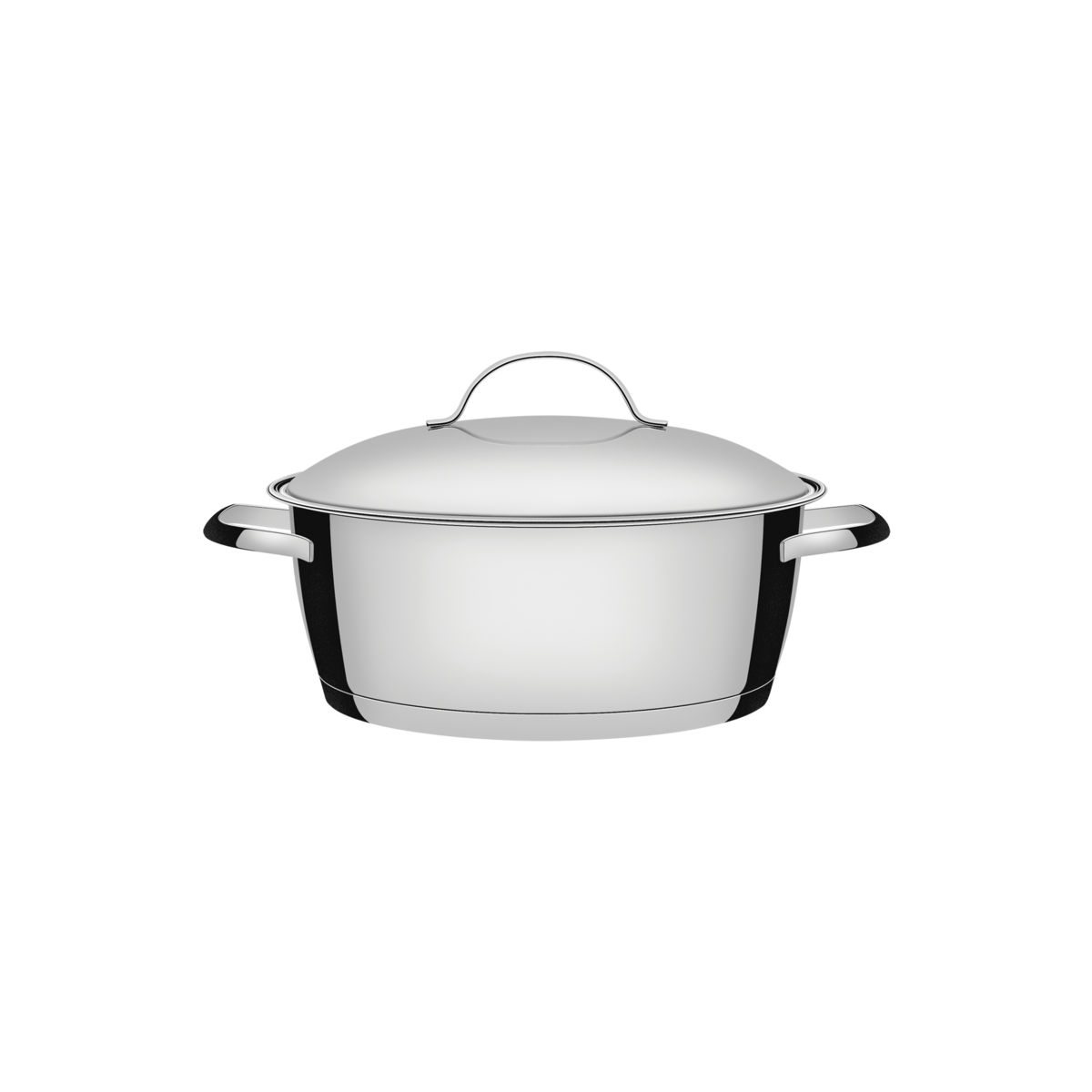 22 cm Casserole 3.30 lts + Lid - Stainless steel - Tramontina